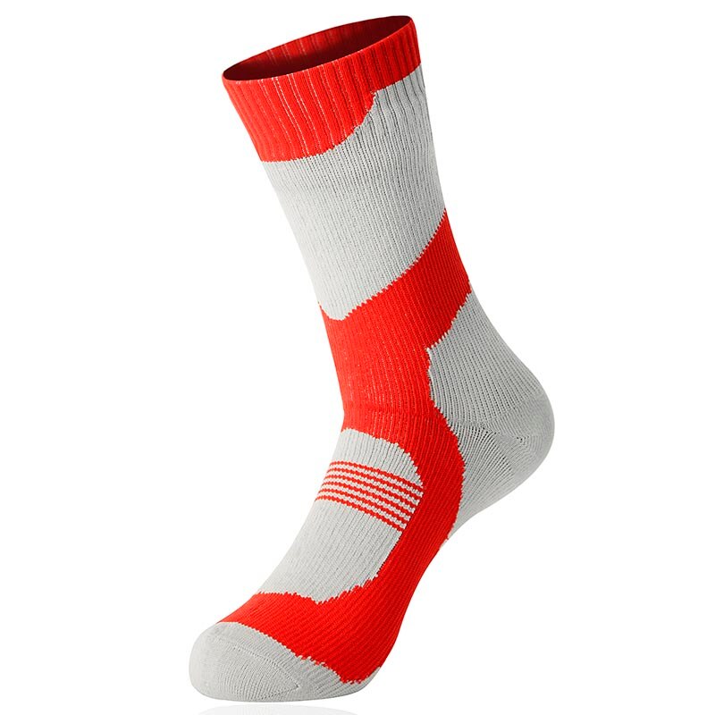 Outdoor Waterproof Socks Warm Non-slip Winter Warm Sports Socks Easy To Clean Durable: Gray / M