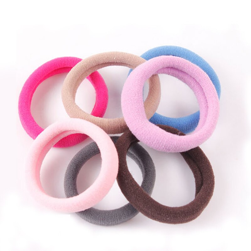 Bandas de goma de nailon coloridas bandas elásticas para el cabello Morandi colores caramelo banda para el pelo accesorios para el cabello para mujeres y niñas