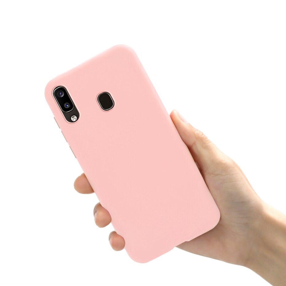 Case For Samsung Galaxy A20 A20E A20S Case Silicone back cover For Samsung A20 A 20 A205F A20E A 20 E A202F 20S Cover Funda: For Galaxy A20S / Light Pink