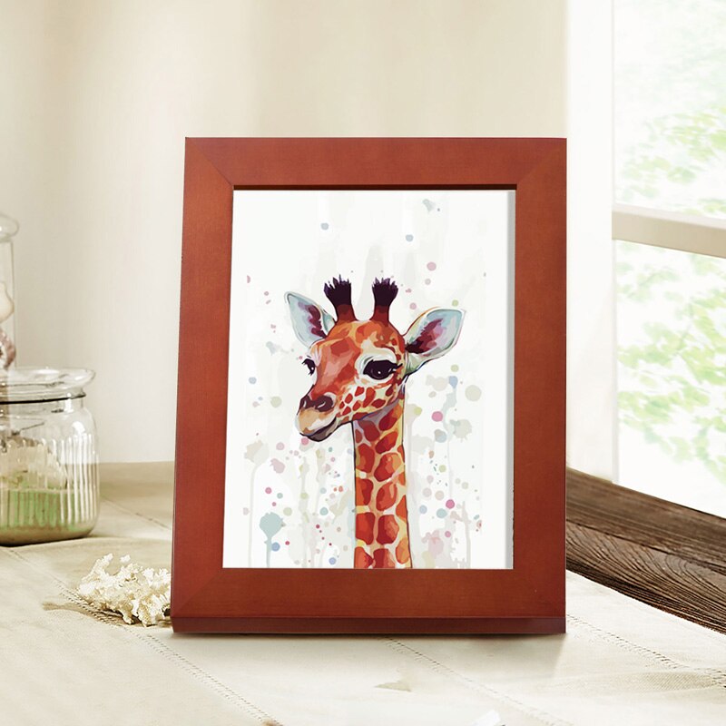 Table Standing Picture Frame Wooden Photo Frame Wall Hanging DIY Frame Home Table Living Room Bedroom Decoration Ornament Supply