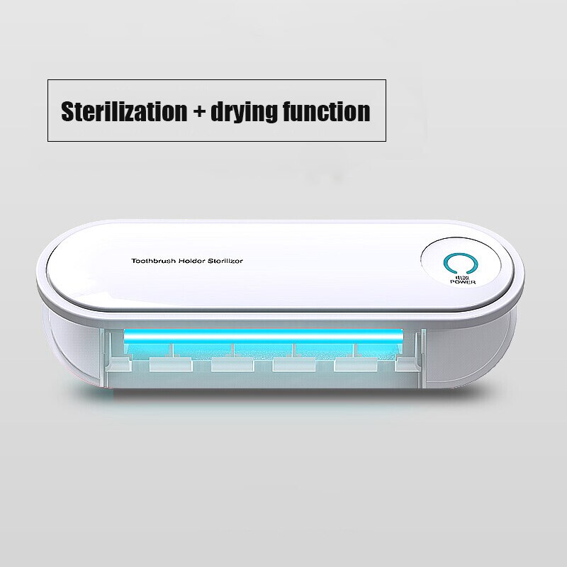 GURET Bathroom UV Sterilizer Toothbrush Holder Drying Disinfection Toothbrush Holder Home Clean Sterilizer Bathroom Accessories: UV and Drying