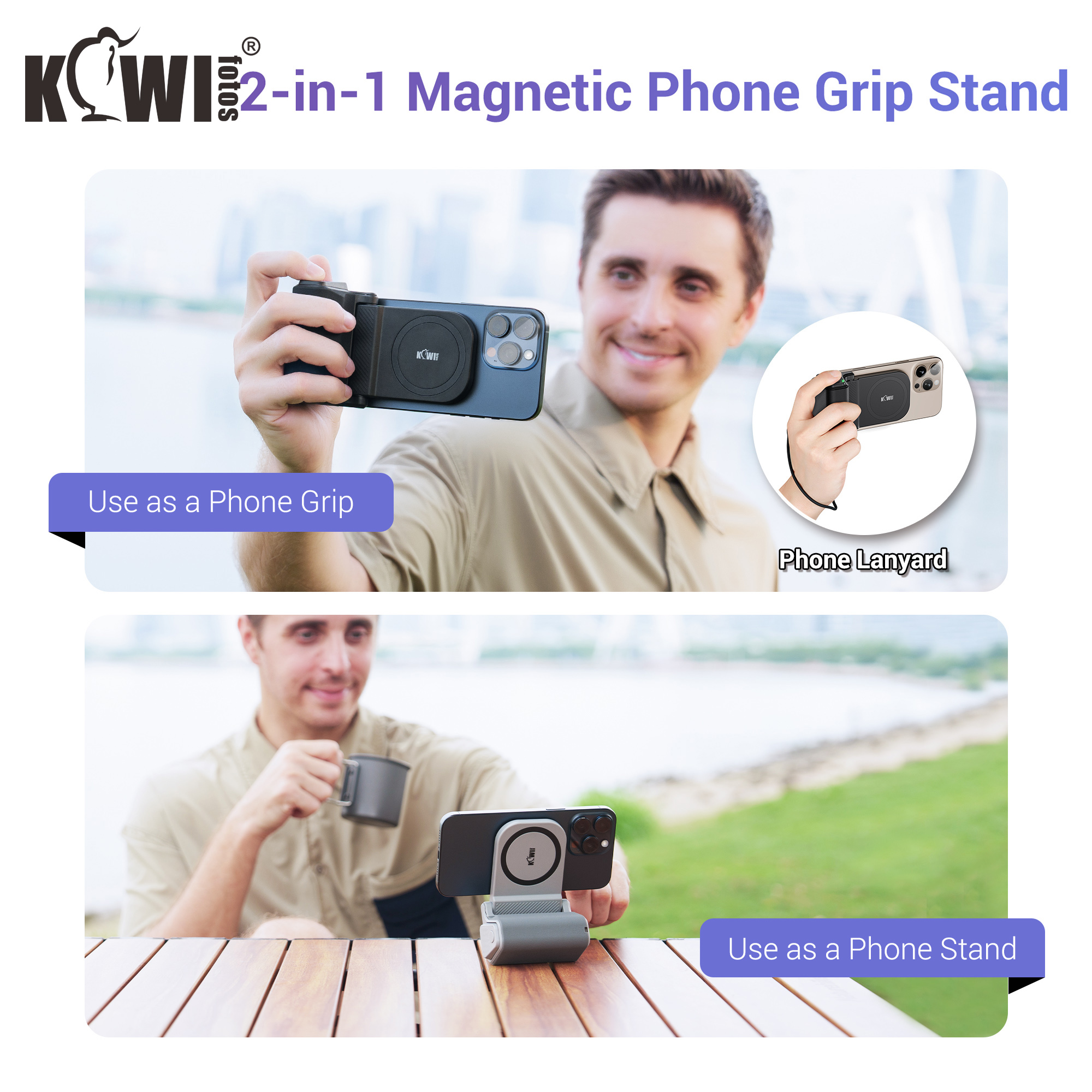 Grip Halter für Smartphone Verbesserte Telefon Kamera Griff Mit Fernauslöser Handheld Stativ Halterung Handheld Fotografie Zubehör