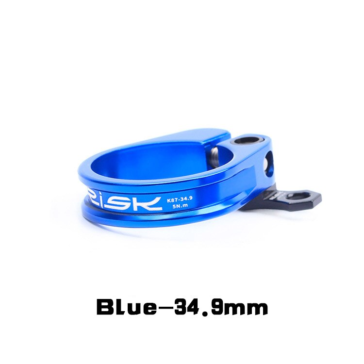 Selim da bicicleta braçadeiras k87 liga de alumínio 31.8/34.9mm ultraleve bloqueio mountain road bike clip: Cinza claro