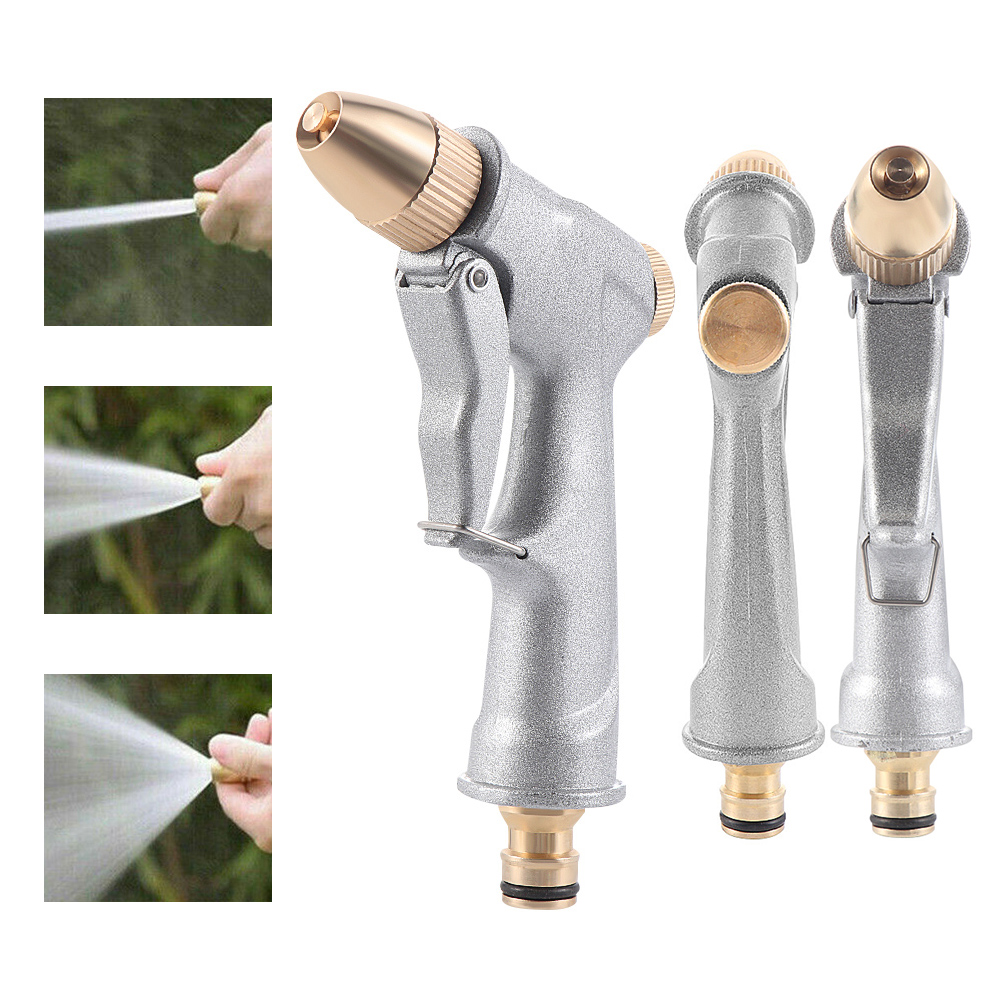 Verstelbare patroon hogedruk waterspuit pistool tuinslang mondstuk multi waterpistool gazon planten water geven huis tuinbenodigdheden