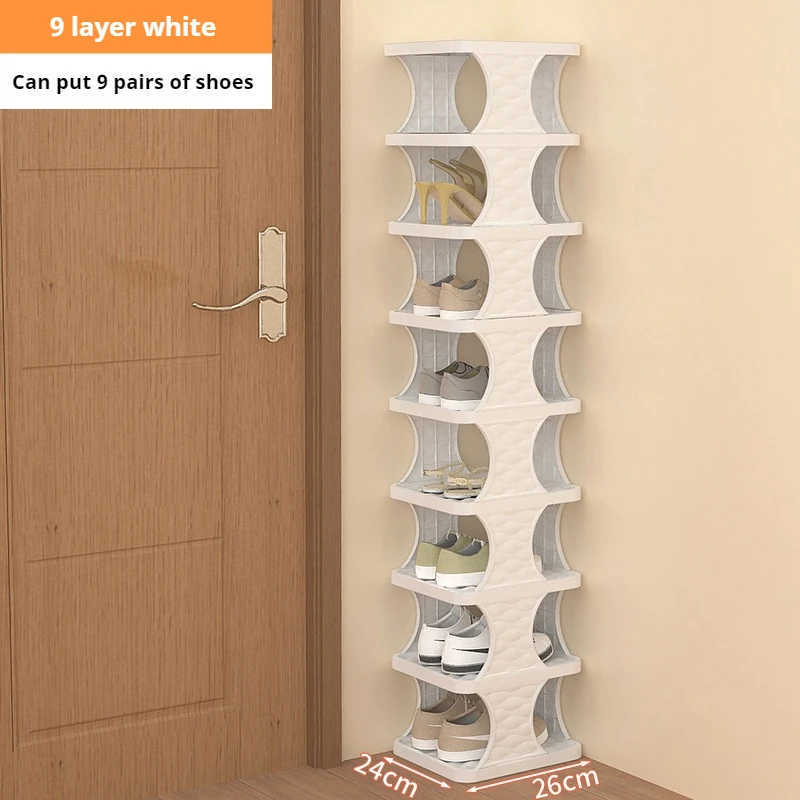 Schuhregal, Schuh-Organizer mit mehrschichtigem farbigem Schrank, Schuhregale, einfaches Schuhregal, abnehmbare Schuhregale für Schlafzimmer: verrotten