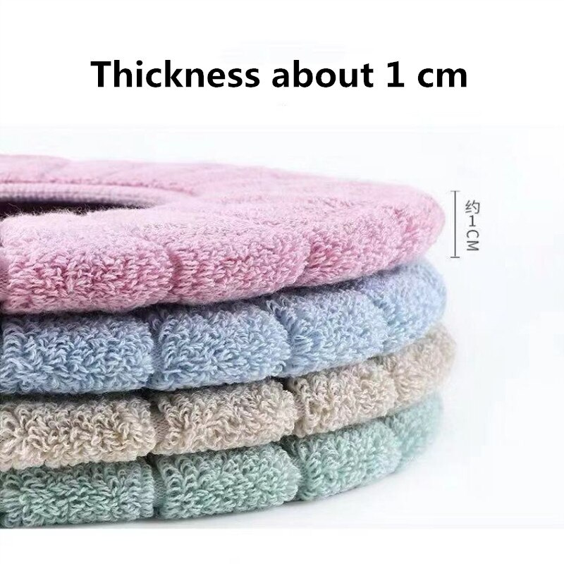 Winter warm toilet cover cover soft plush O-shaped toilet seat cushion embedded comfortable toilet seat cushion