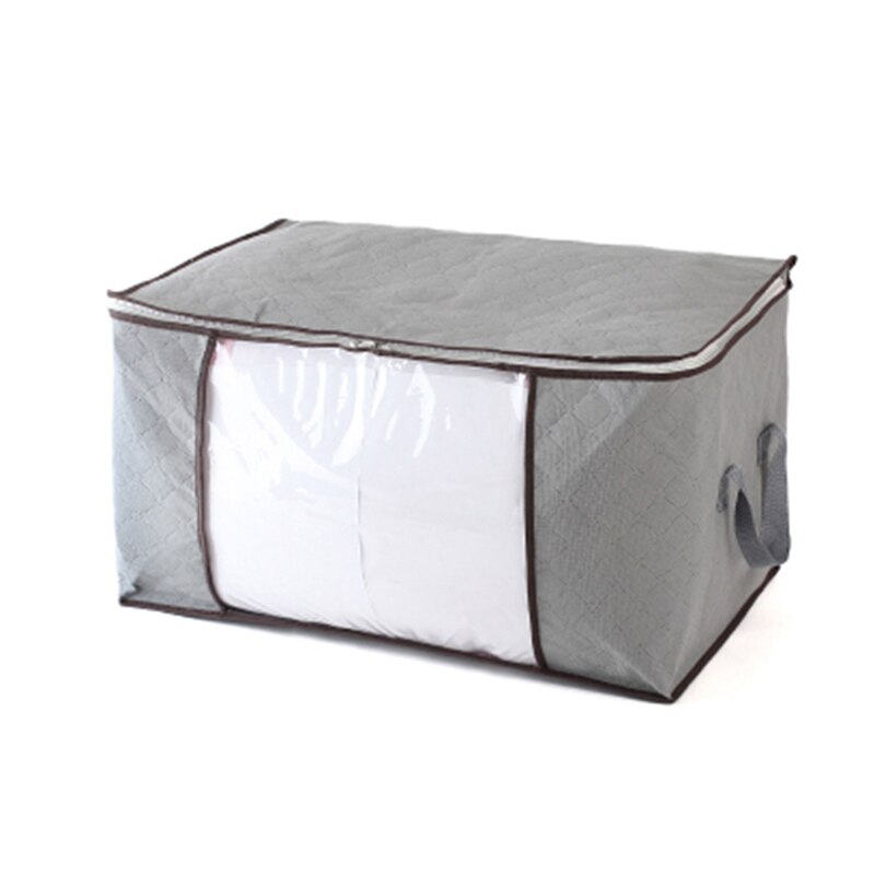 Hjemmeopbevaring sammenfoldelig taske vandtæt oxford stof sengetøj puder quilt opbevaringstaske tøj opbevaring taske organizer: 60 x 32 x 38