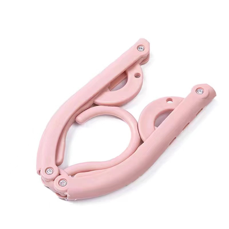Magic 9-hole Support Circle Clothes Hanger Clothes Drying Rack Multifunction Plastic clothes rack Home Storage folding Hangers: pink Style 6