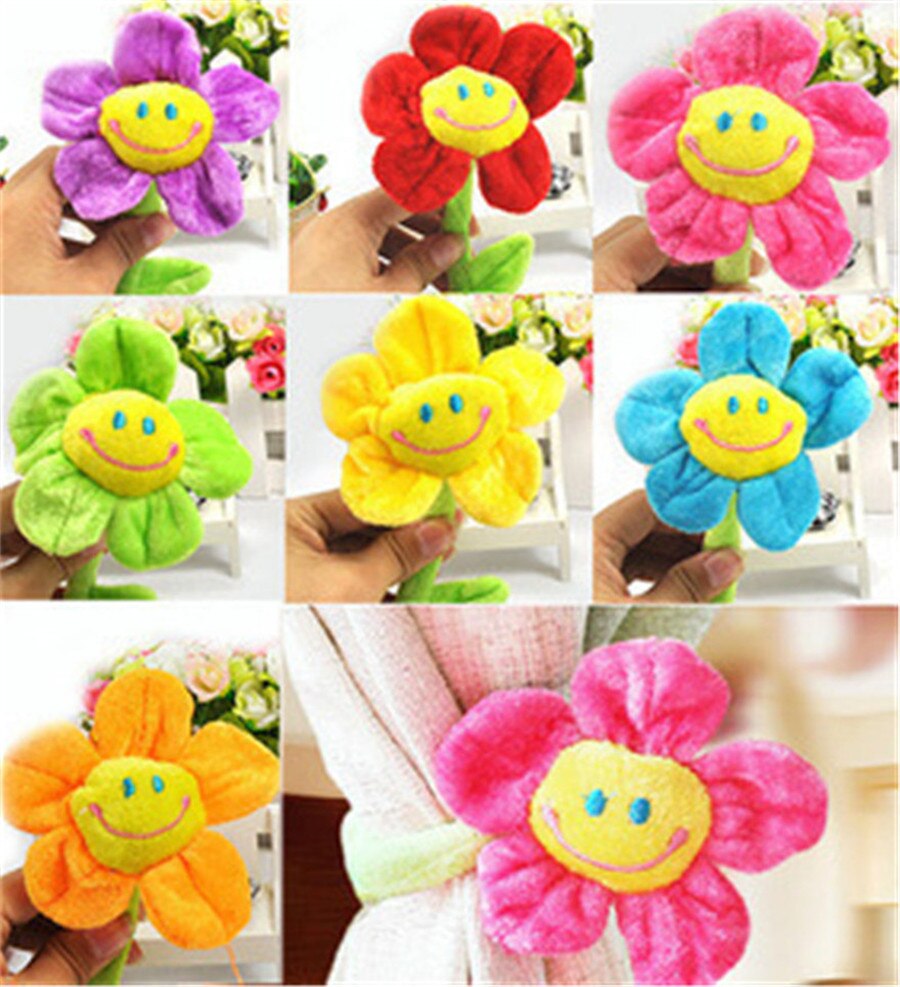 Farbe Karikatur Sonnenblume Modellierung Simulation Tuch Plüsch Sonne Blume Karikatur Smiley Sonne Blume Vorhang Ornamente Blume Serie Spielzeug