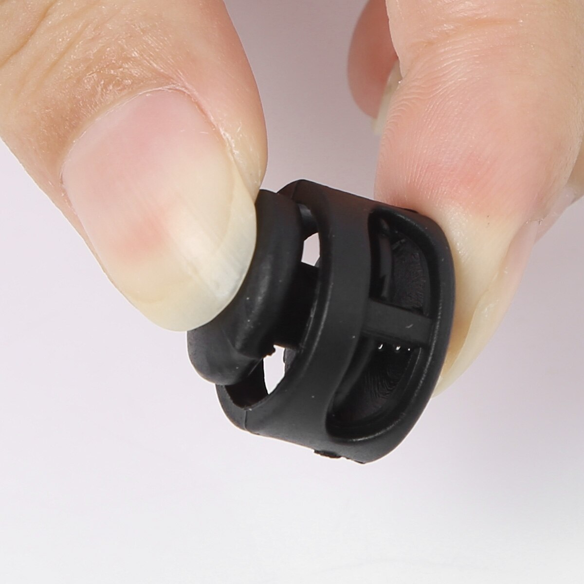 50 stk plast skifte dobbelt hul fjeder ledning låse løbebånd dele rundt kugleformet ledning låseprop glidende lås