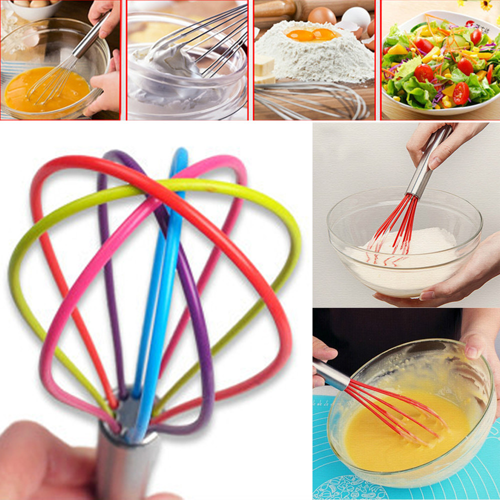 Facemile 1 stuks Drinken Whisk Mixer Eiklopper Siliconen Egg Kloppers Kitchen Tools Hand Ei Mixer Koken Foamer Wisk Kok blender