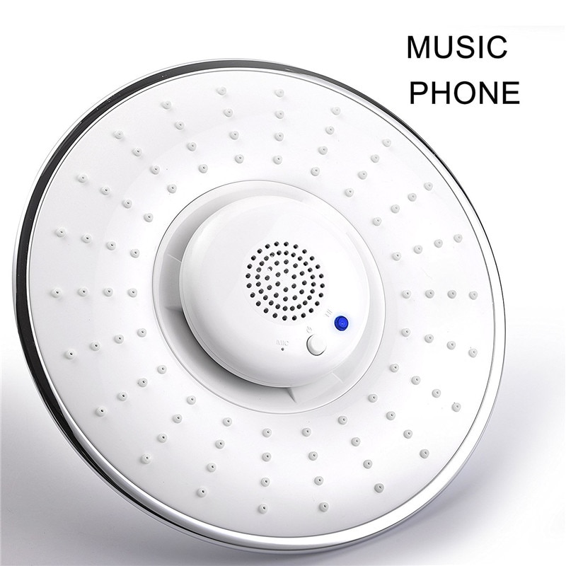 2.5 gpm musik duschhuvud med trådlös bluetooth högtalare högtryck musik duschhuvud jet abs avtagbar dusch