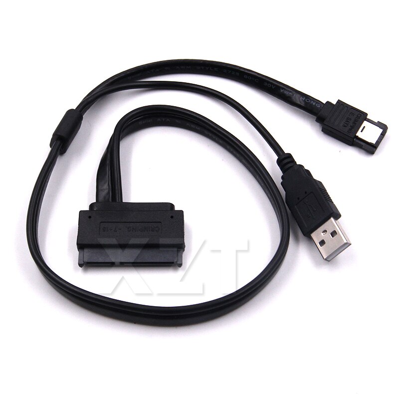 2 in 1 Hard Disk Drive SATA 22Pin to eSATA Data USB Powered Cable Adapter 50cm Use for HDD 2.5" Driver Laptop Converter