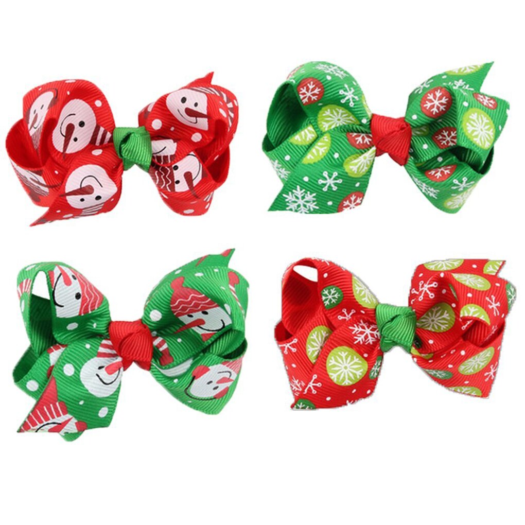8 sztuk małych dzieci niemowlę dziewczynka ozdoby świąteczne Bowknot szpilka stroik