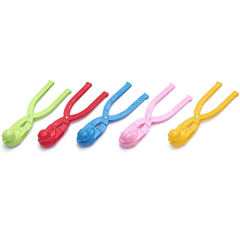 6 plastique canard forme boule de neige fabricant Clip enfants sable neige boule moule jouet aléatoire pour boule de neige lutte en plein air Fun Sports jouets hiver: 34X7X7cm