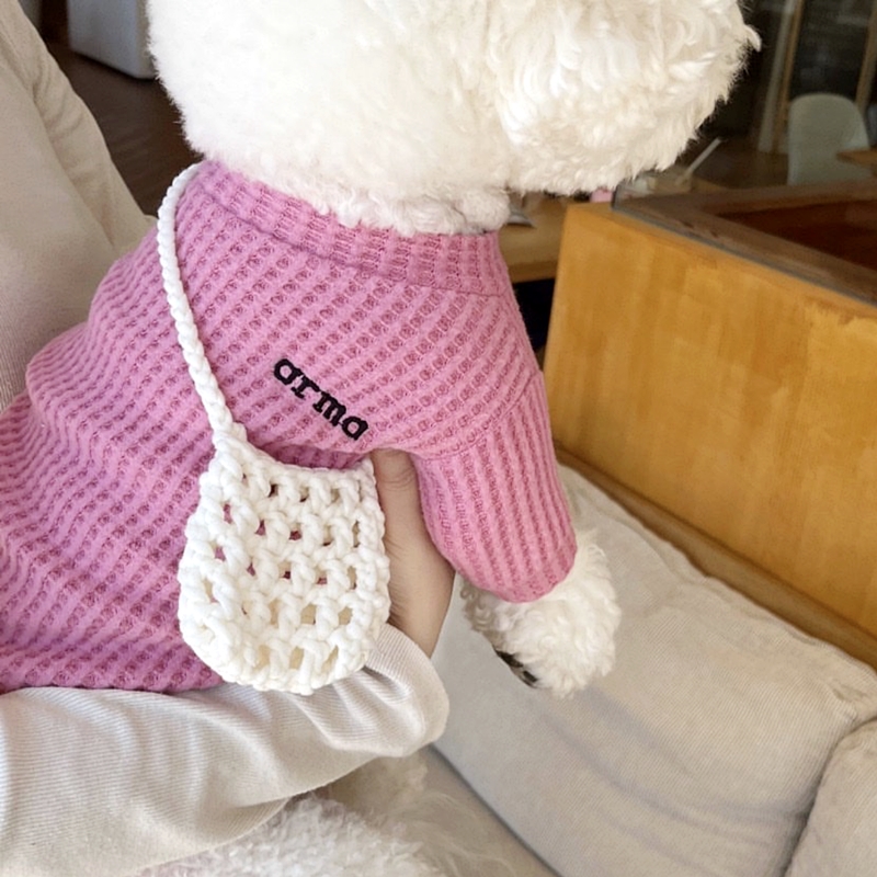 Thin Dog Clothes Solid Pet Dog Hoodies Kitten Puppy Undershirts Chihuahua Clothing Yorkie Bichon Vest Dog Costume Shirt: M / Red