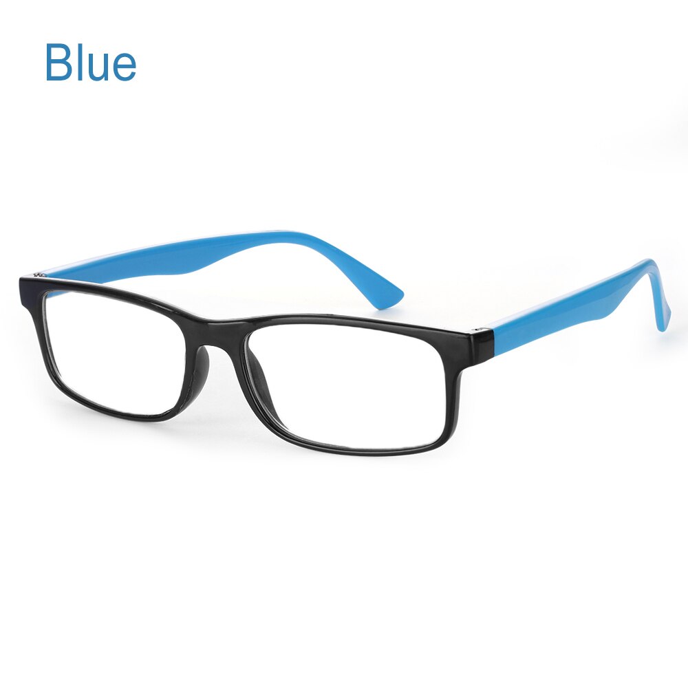 1pc anti-blå lys briller stråling blokerende briller computer beskyttelsesbriller anti-uv  uv400 flade spejl briller til mænd kvinder: Blå