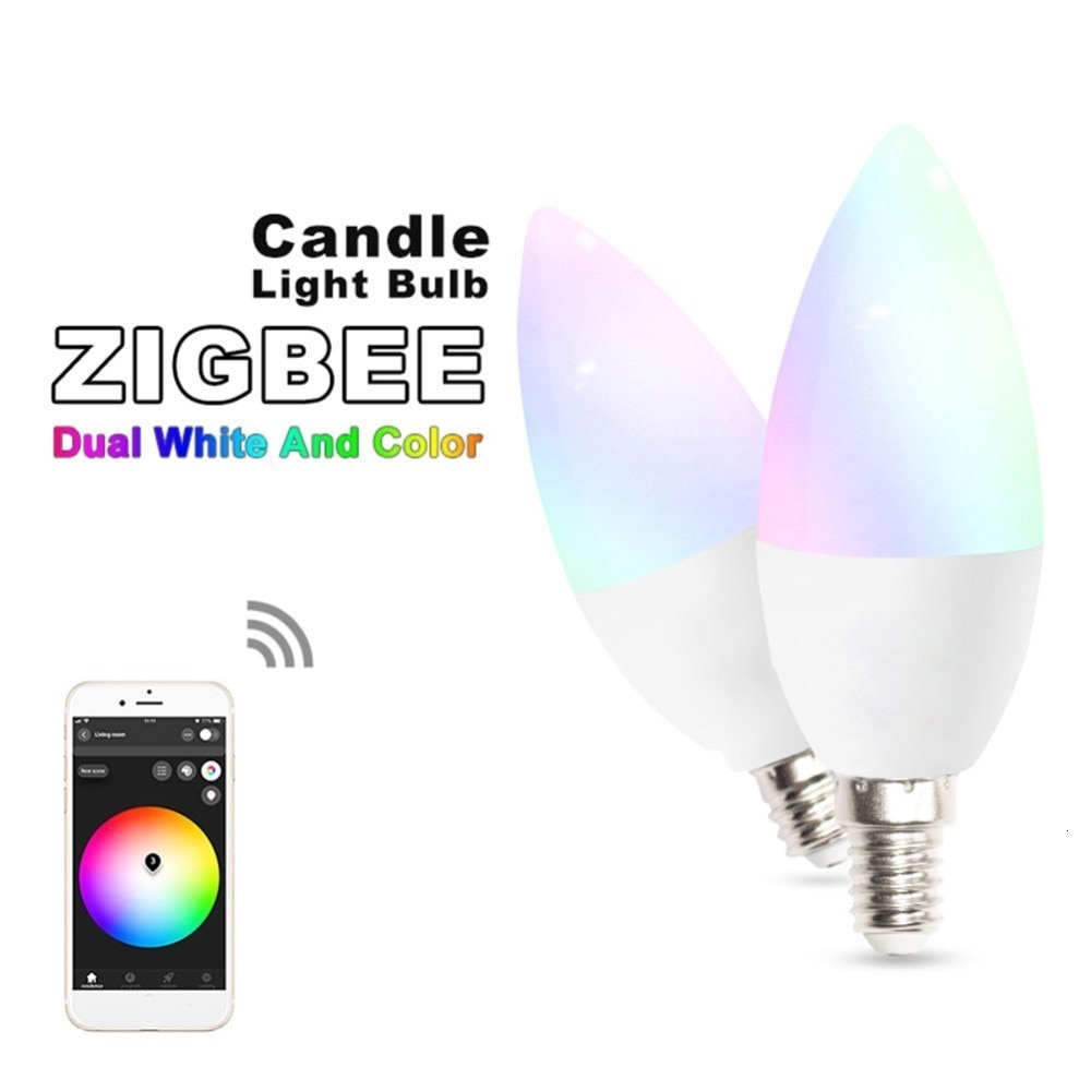RGB Smart WIFI APP Controle Led Lamp 5W Vlam lamp E14 Smart Home Bluetooth Lamp Kleur Compatibel met alexa google Thuis