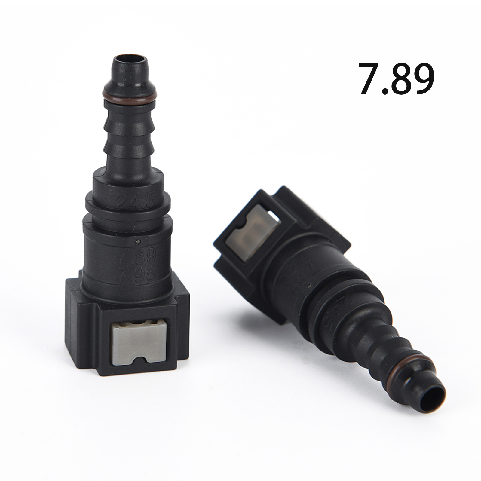 Zwarte Auto Fuel Line Quick Connect Slang Koppeling ID8 7.89 Rubber Nylon Olie Lijn Pijp Connector Disconnect Release Slangfitting