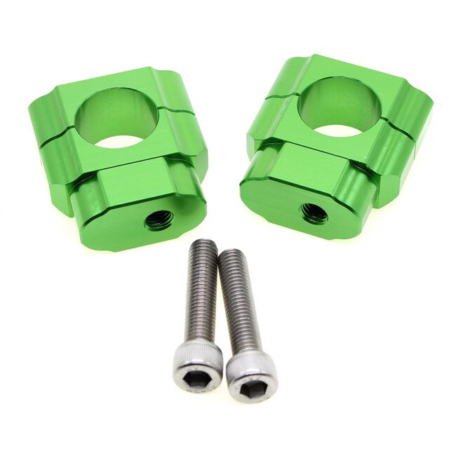 For Benelli TNT 125 135 Cnc Motorcycle Handlebar Fat Bar Mount Clamp Riser Adaptor 22 28 Mm Motorcycle Accessories: 28mm green