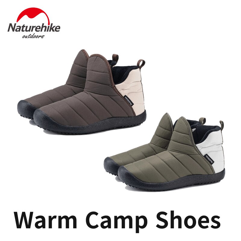 Naturehike Outdoor Cotton Camp Shoes Thickening Keep Warm Ultralight Men/Women Boots Waterproof Antiskid Rubber Sole