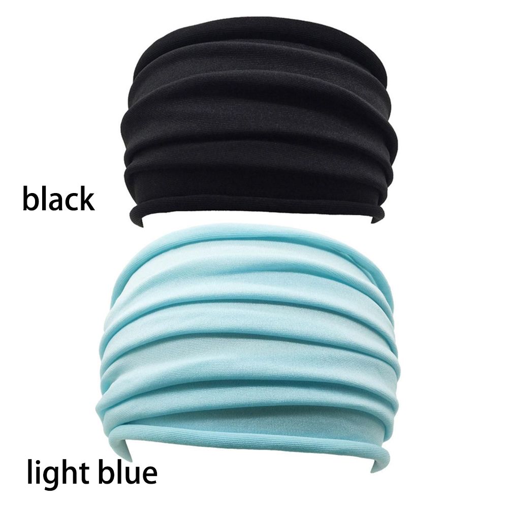 New 2- color running accessory, pleated yoga headband, wide sports headband, turban, running headwrap, stretch hair band