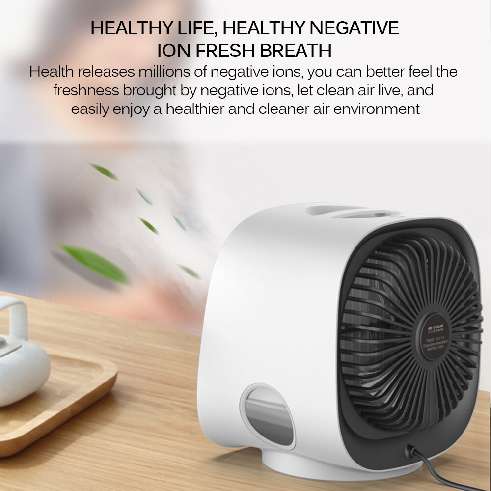 Mini Air Conditioner Personal Space Air Cooler Portable Quick Air Conditioner Fan Home Office Bedroom Air Cooler