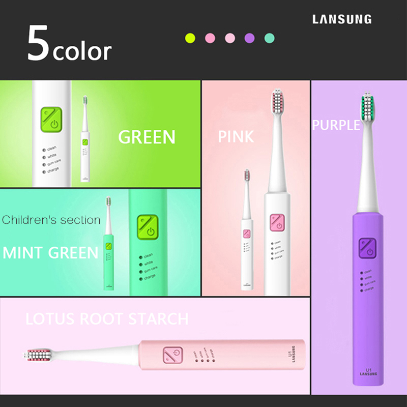 Ultrasonic Sonic Electric Toothbrush Rechargeable Tooth Brushes electric toothbrush with U1 tooth brush heads cepillo dental 4