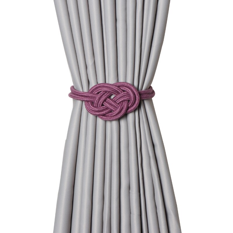 Zollor-hebilla magnética para cortina, Clip magnético para barra de cortina, cinturones colgantes, accesorios de cuerda, 1 ud.: Morado