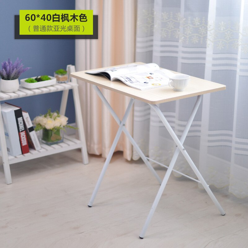 High foldable home laptop desk living room bedroom space saving portable desk writing desk office desk laptop table: A60cm