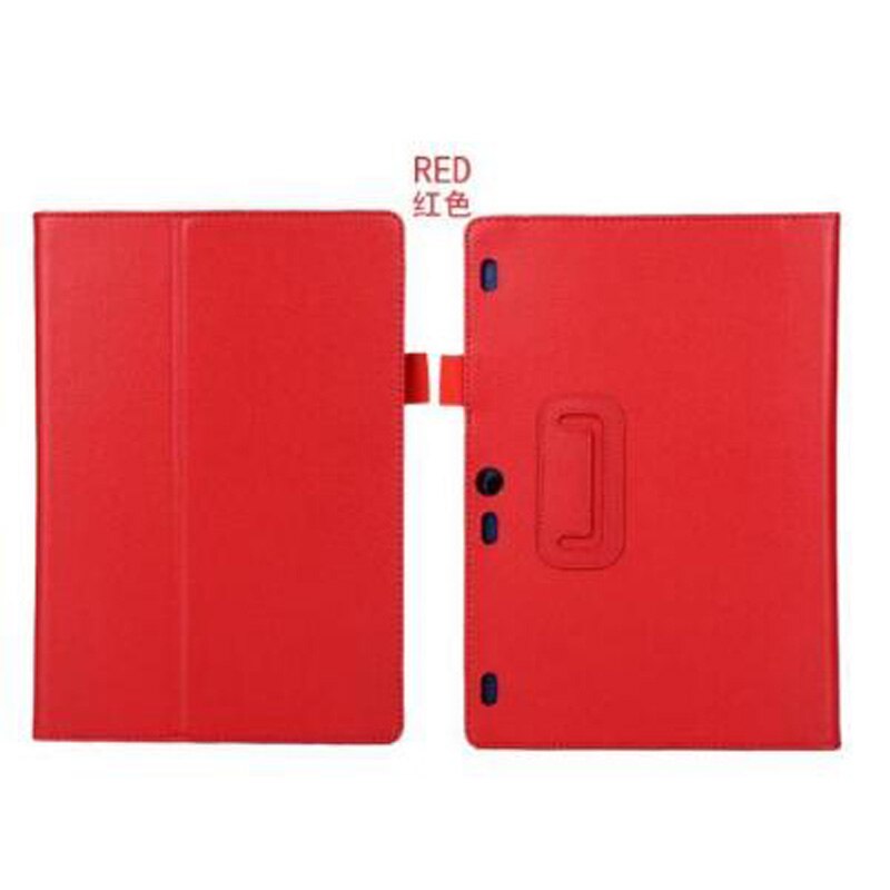 Funda inteligente con tapa para tableta, carcasa con soporte para lenovo tab 2, a10-70, A10, 30, x30F, A10-70F, a10, 10,1 pulgadas: Rojo
