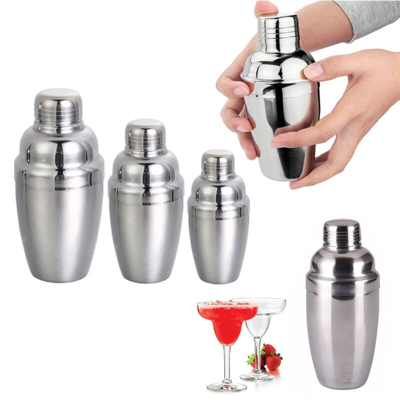 1PC Cocktail Shaker Home Bar Appliance Stainless Steel Shaker Cup Wine Drink Blender Shaker Bottle