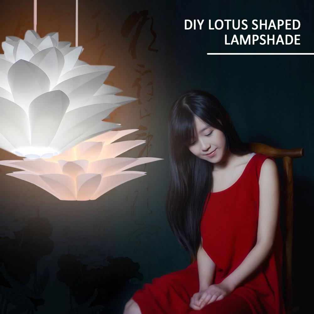 DIY colgante lámpara Puzzle DIY lámpara tonos Kit de Bar casa café flor de loto bricolaje rompecabezas de Kit de Tulipa