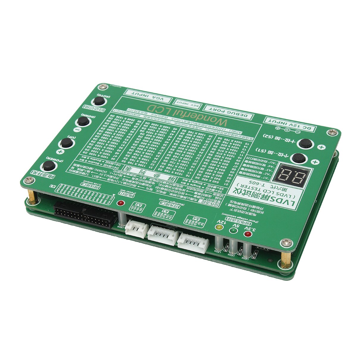 Panel Test Tool Laptop LCD/LED Test Tool Kit Panel Screen Tester+ 14PCS Lvds Cables + Inverter for TV/Computer/Laptop Repair