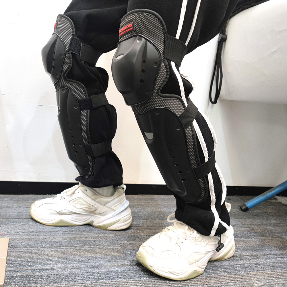 4pcs/set Riding Protective Gears Motorcycle Accessories Motocross Skating Protectors Knee Elbow Protective Pads