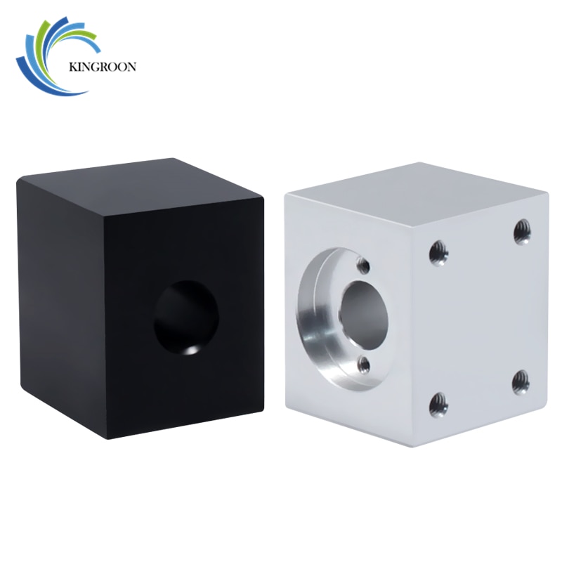KINGROON Mutter Gehäuse Halterung Für 8mm T8 Trapez Blei Schraube Umwandlung Mutter Sitz Aluminium Block 15 3D Druck Teile