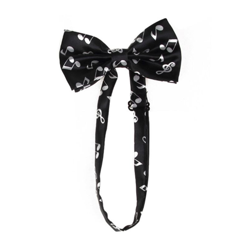 Ensemble Bretelles Et Nœud Papillon Noir Et Blanc Motif Piano - Bretelles En Y Réglables Avec Clips - Pour Costume, Fête Ou Soirée - 9