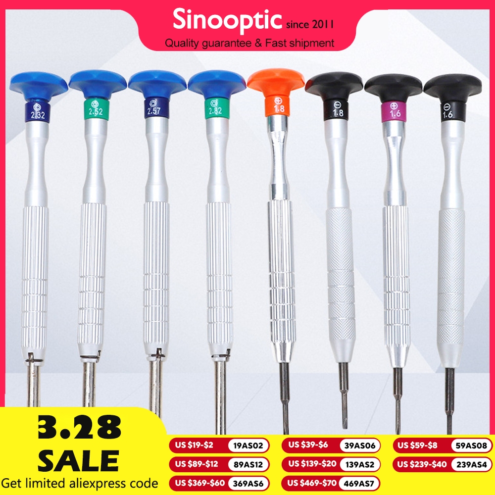 impostato di cacciaviti per occhiali da 1 pezzo per occhiali, orologi, strumento di riparazione, cacciavite con zoppo sostituibili