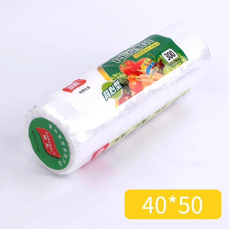 Poser for å holde mat fersk, opprullbare supermarkedposer, håndholdte plastposer til kjøkken for å holde seg fersk: Mørkegrå