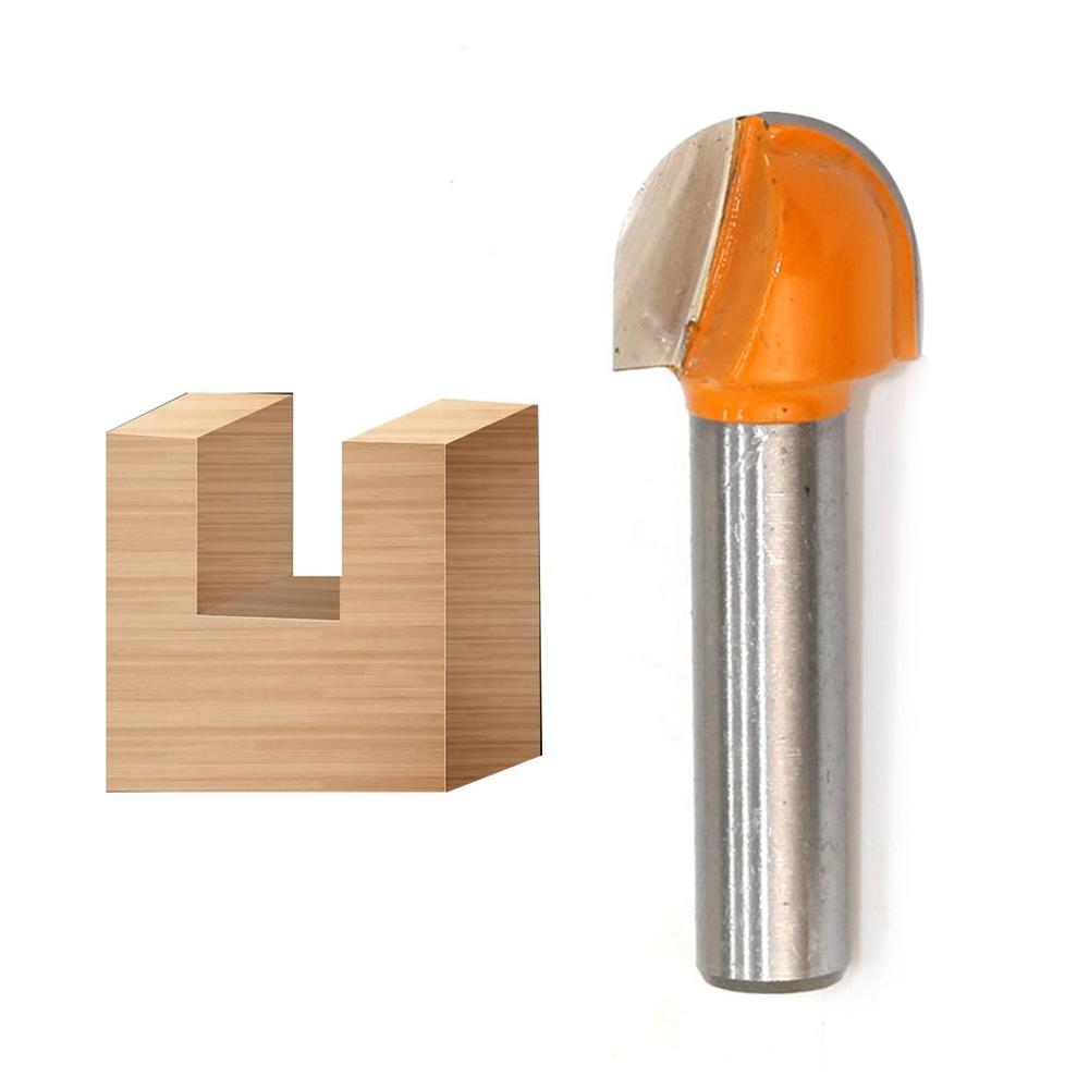 8Mm Shank Angle Posture Router Bit 16/19/22 / 25Mm Round Router Bit Wood Trimming Cutter Radius Wood Milling Cutter