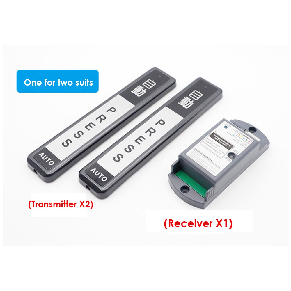Bouton poussoir sans fil de porte automatique interrupteur poussoir sans fil de Type Long pour portes automatiques: one drag two