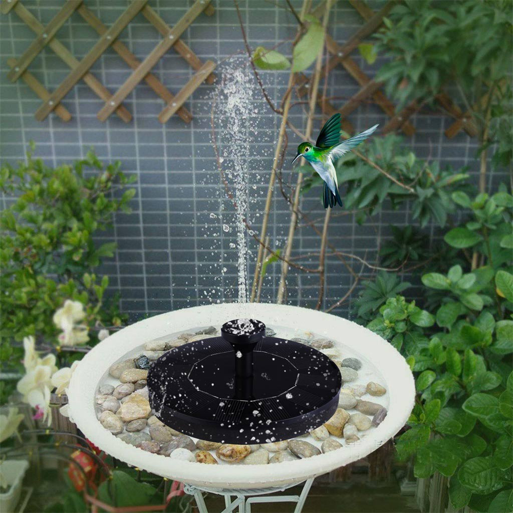 Solar Fountain Power Pump, Bird Bath Fountain Water Floating Pond Garden Patio Garden Decoration Water Fountain Fontanna Solarna
