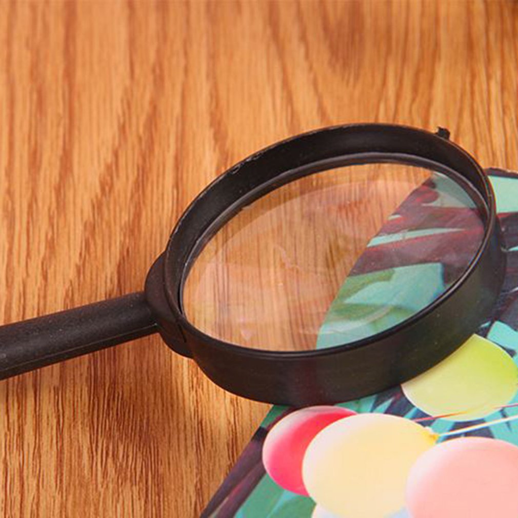 Magnifier Plastic Magnifier Portable Magnifier 5 Times Handheld Magnifier High Definition Magnifier Mini Magnifying Mirror