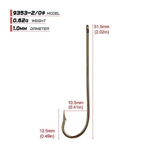 High Carbon Steel Fish hooks Long handle hook pesca fishing hooks 12#-6O fishing equipment: 2O