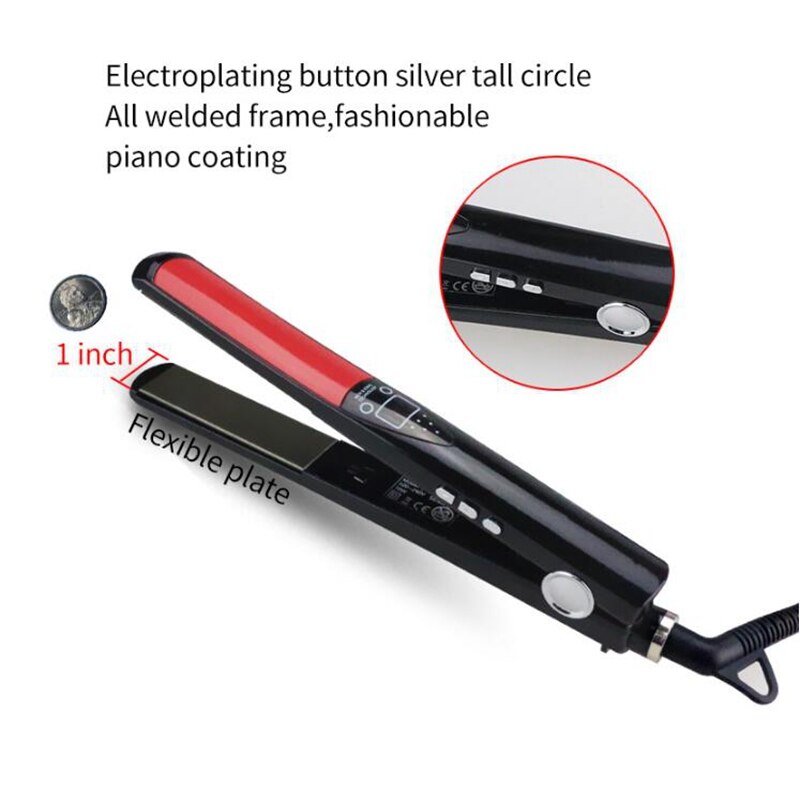 Stijltang Temperatuur Aanpassing Titanium Flat Iron Stijltang Voor Vrouwen Stijltang