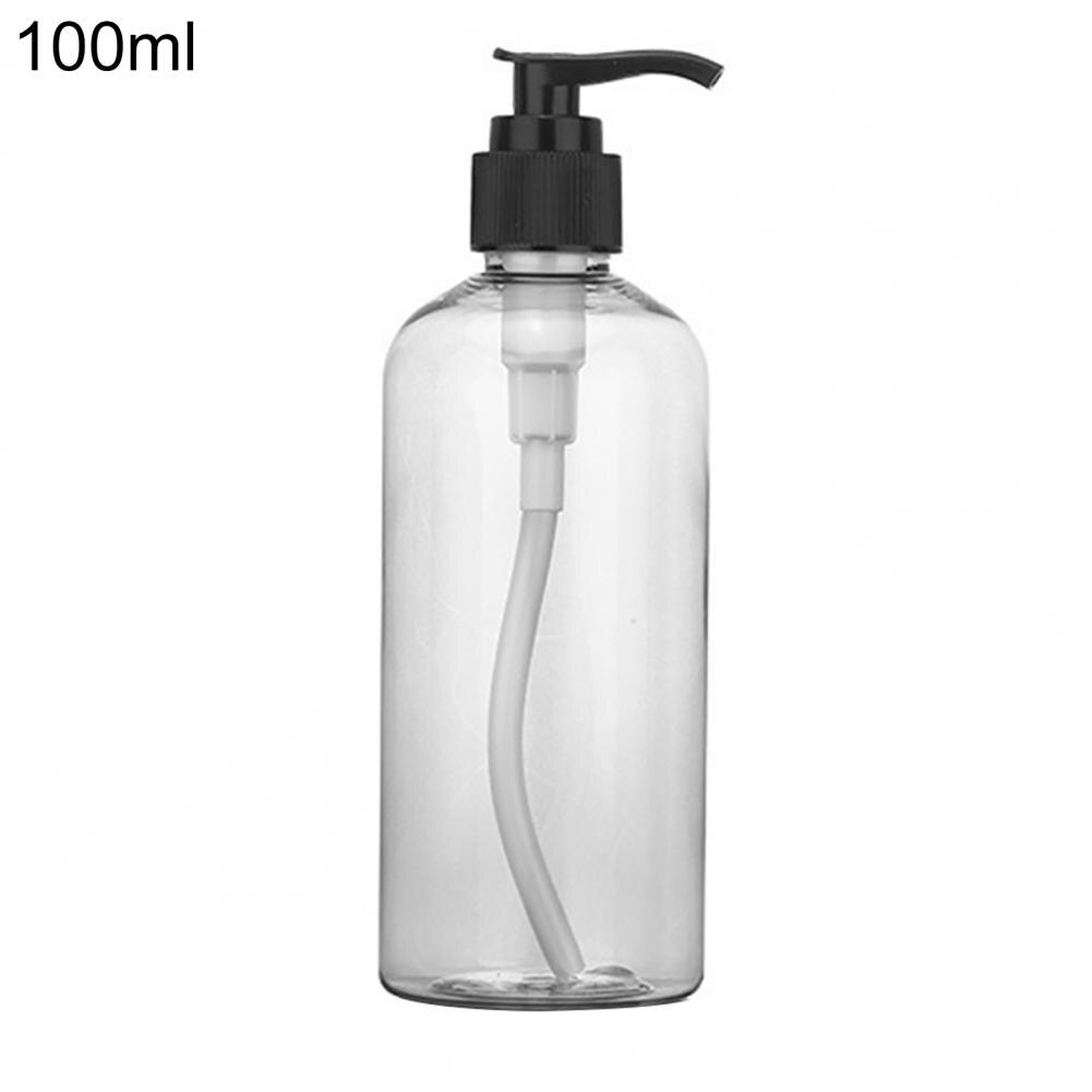 100ml/200ml/300ml Empty Refill Bottle Durable Large Capacity Plastic Practical Pump Bottle Home Empty Refill Bottle: Transparent 100ml