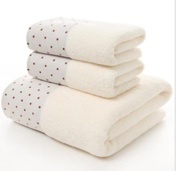 Zachte Katoenen Hotel Handdoeken Set Voor Volwassen: WHITE
