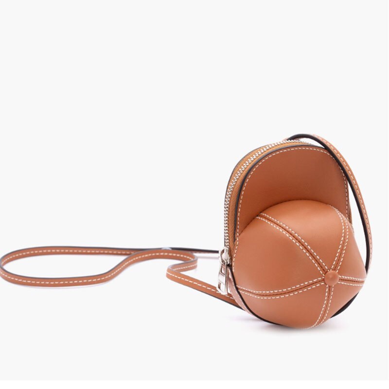 Jw Anderson Cap Tassen Pu Lederen Crossbody Tas Voor Vrouwen Eenvoudige Mode Schoudertas Dame Luxe Handtassen: coffee