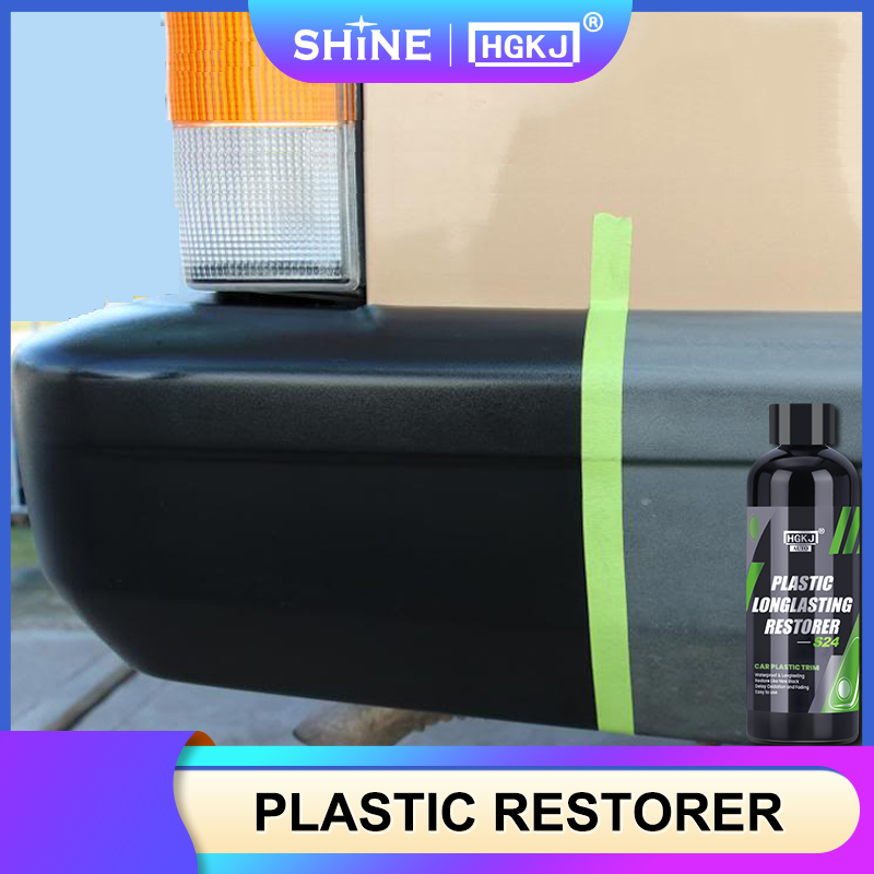 Restaurador de plástico de regreso a negro, productos de limpieza de coche brillante, renovador de revestimiento de reparación y pulido automático para detallado de coches HGKJ 24