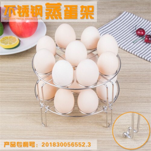2 Pack Instant Pot Accessories Stainless Steel Egg Poachers Steamer Rack for Cook Basket: Default Title